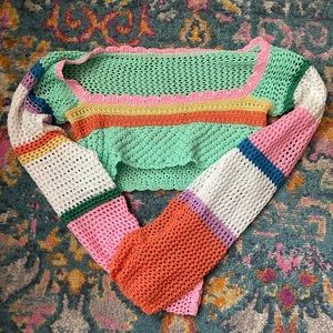 Colorblock knit top